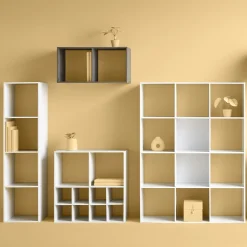 Étagère colonne 4 cases, Effet chêne naturel
