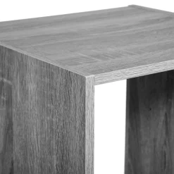 Étagère colonne 4 cases, Effet chêne gris
