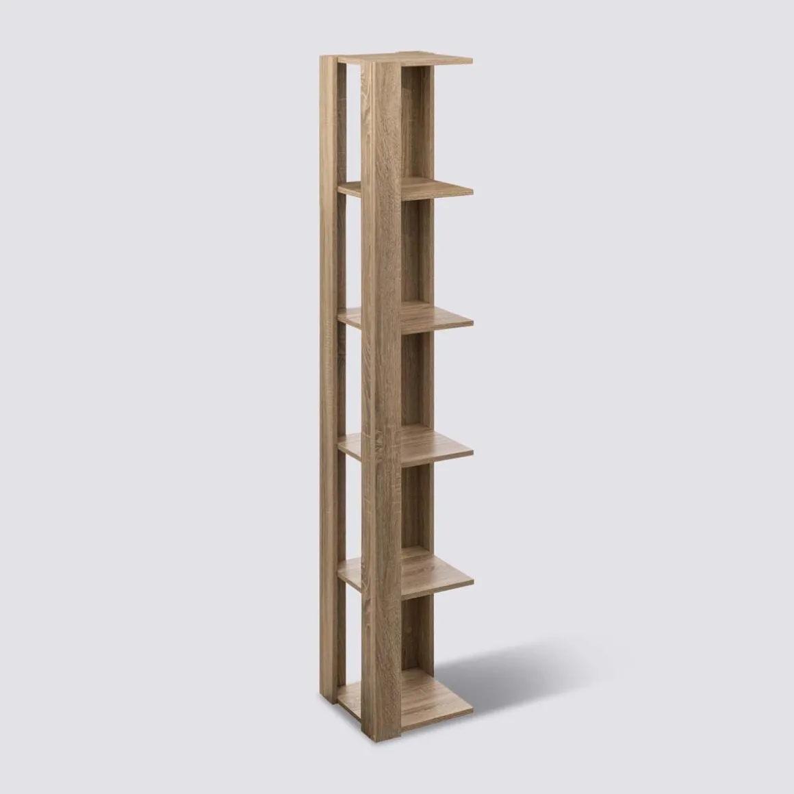 Étagère colonne d'angle, Effet chêne naturel