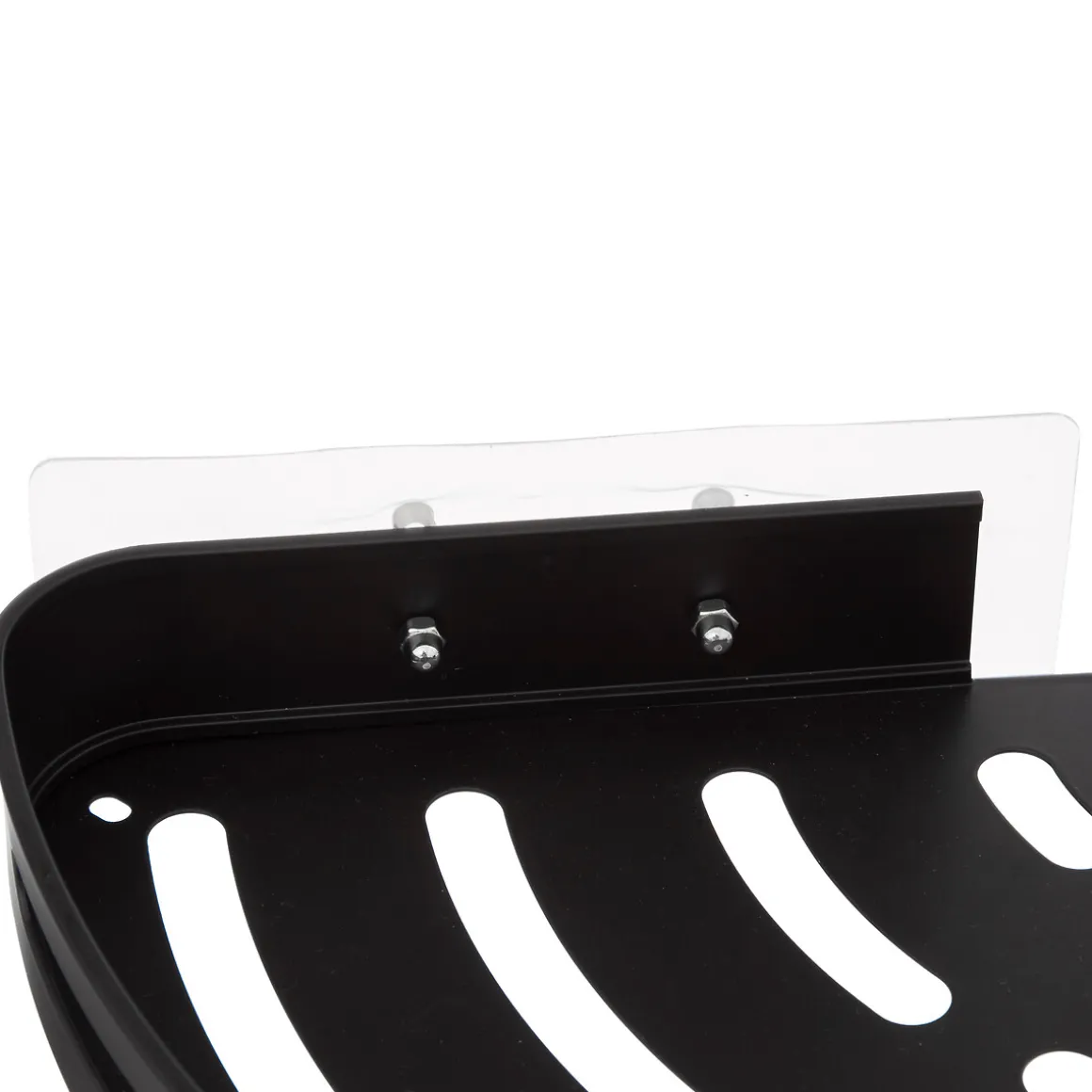 Étagère de douche d'angle stick adhésif, Noir