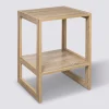 Étagère empilable 1 case, Effet bois naturel