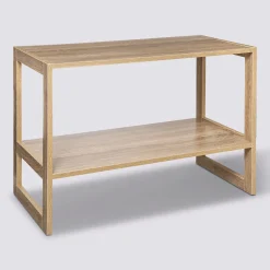 Étagère empilable 2 cases, Effet bois naturel
