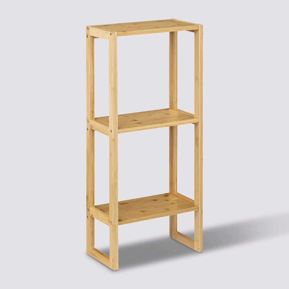 Étagère haute 2 niveaux 20cm, Bambou