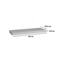 Étagère murale 60cm, Blanc