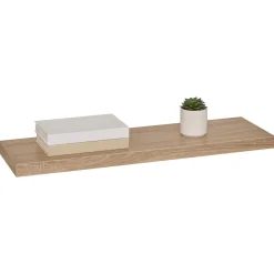 Étagère murale 80cm, Effet bois naturel