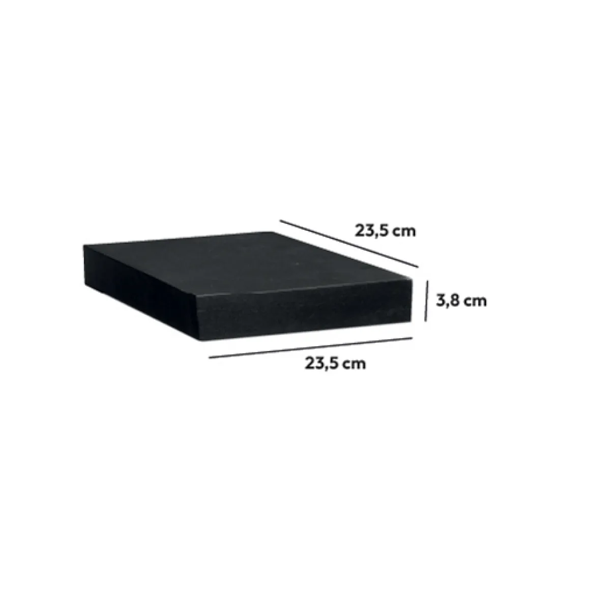 Étagère murale 23,5cm, Noir