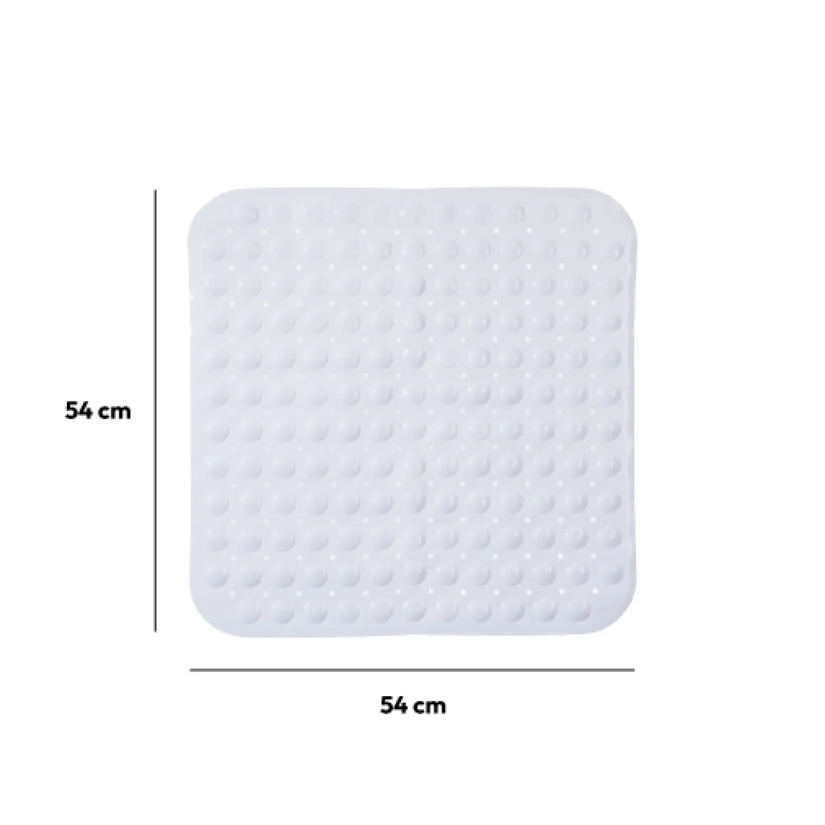 Tapis anti-dérapant 50x50cm, Blanc