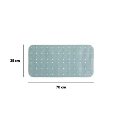 Tapis anti-dérapant 75x35cm, Bleu artic