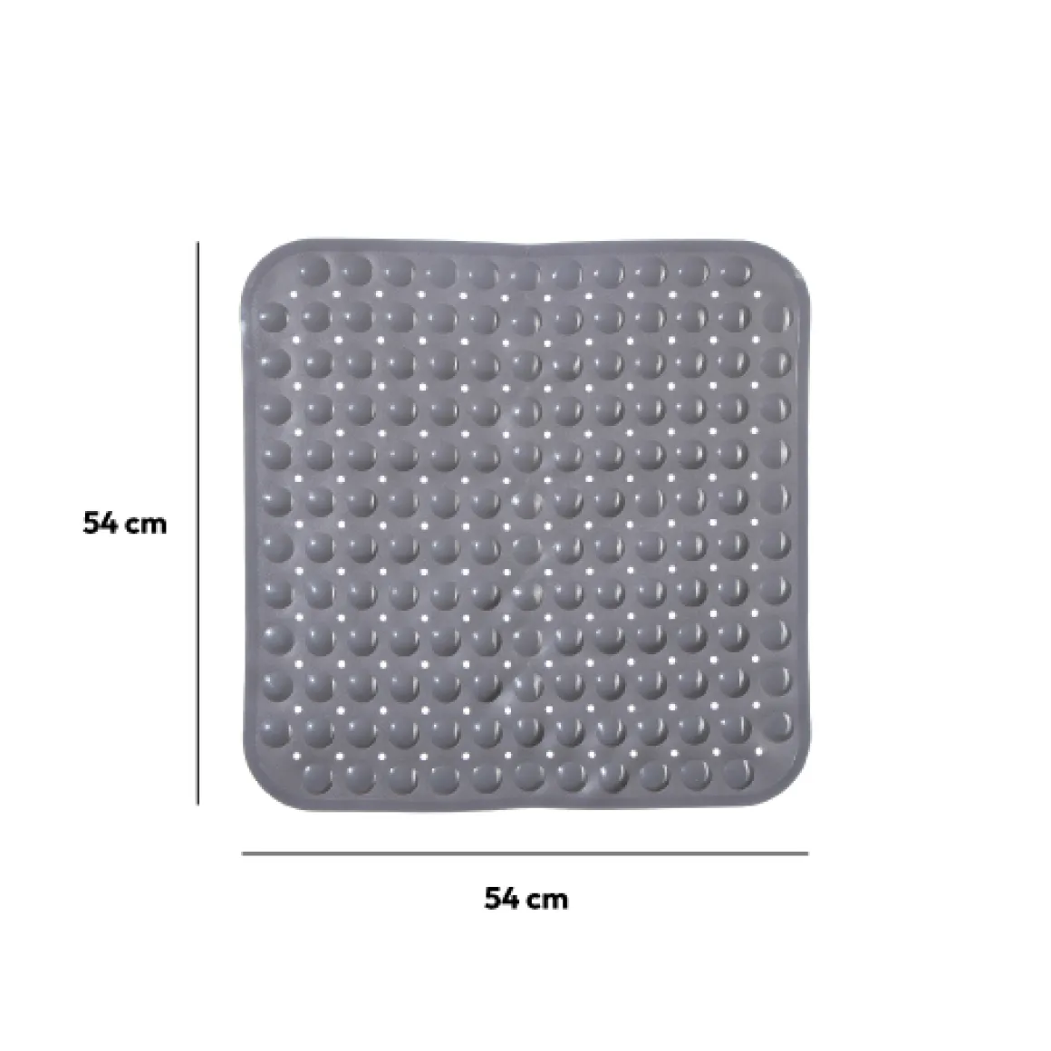 Tapis anti-dérapant 50x50cm, Gris
