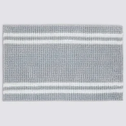 Tapis de bain, l.80 cm, Gris