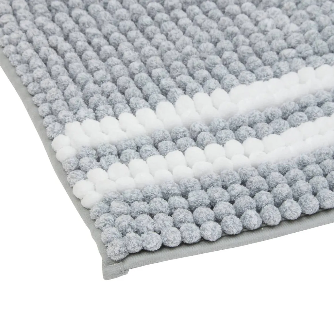 Tapis de bain, l.80 cm, Gris