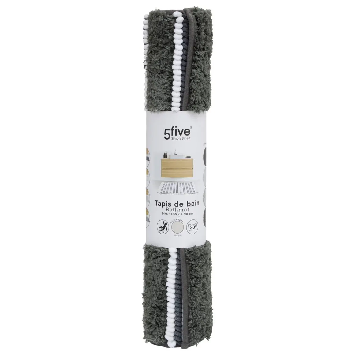 Tapis de bain, L.90 cm, Plusieurs coloris