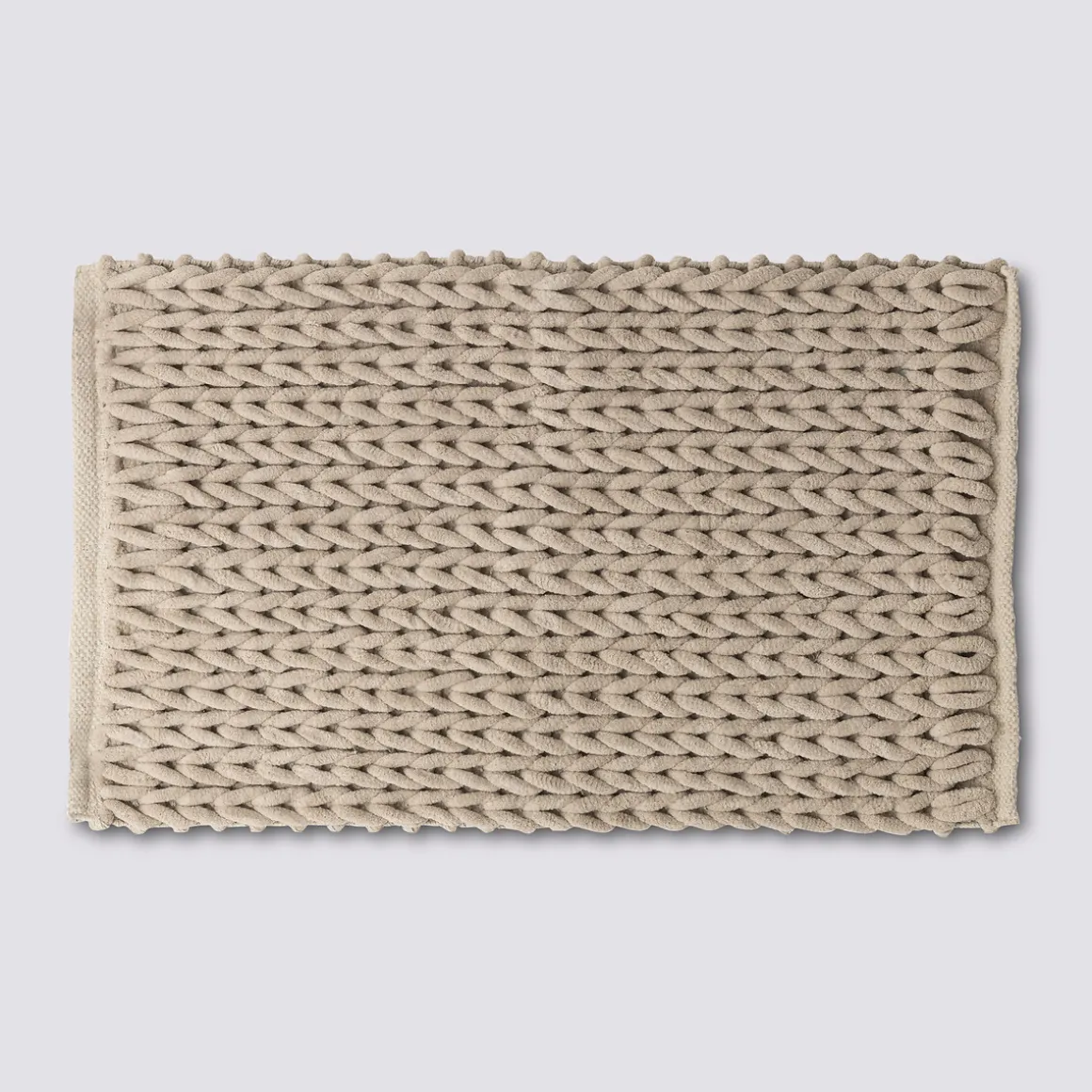 Tapis de bain 50x75 cm, Beige naturel
