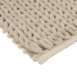 Tapis de bain 50x75 cm, Beige naturel