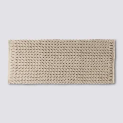 Tapis de bain 50x120 cm, Beige naturel