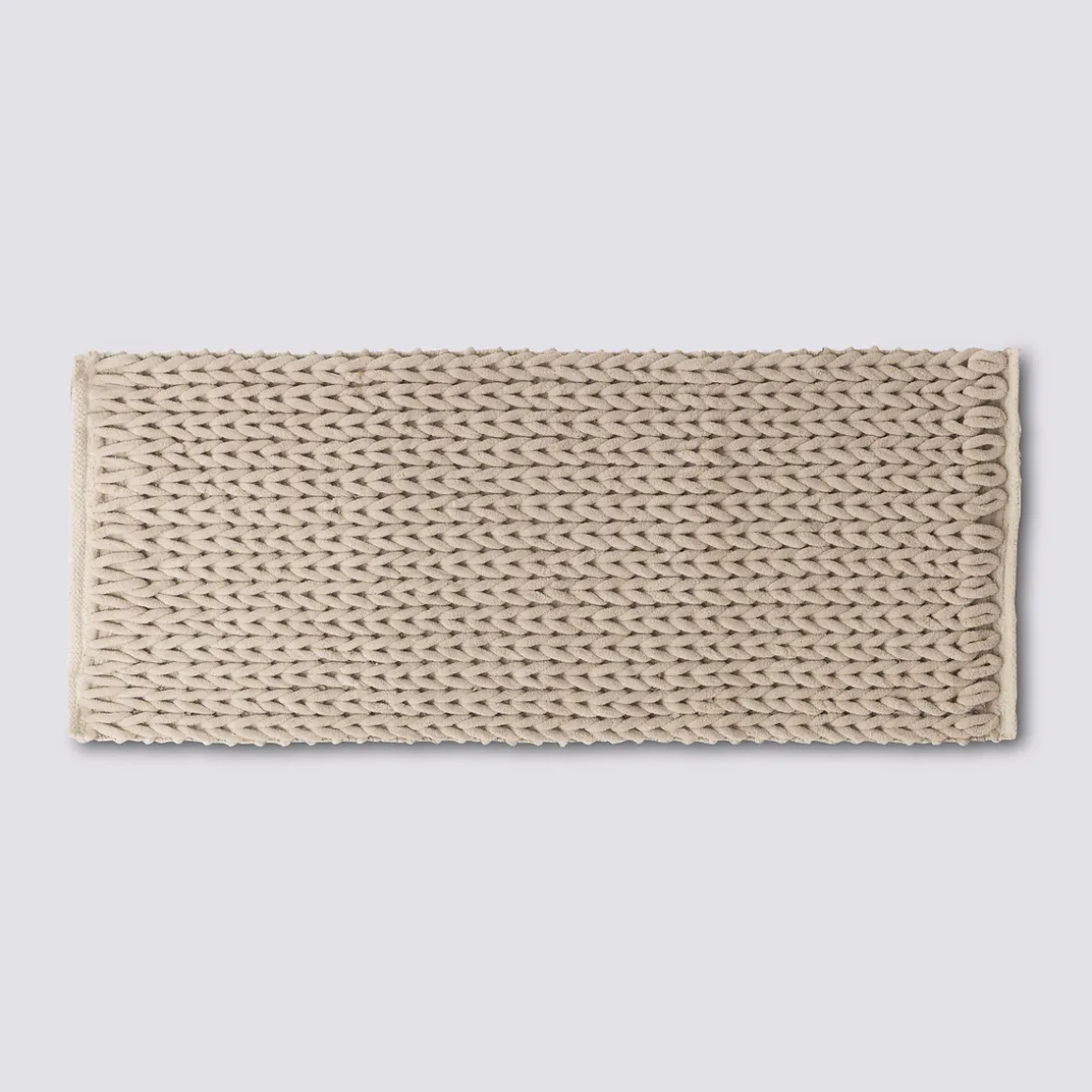 Tapis de bain 50x120 cm, Beige naturel