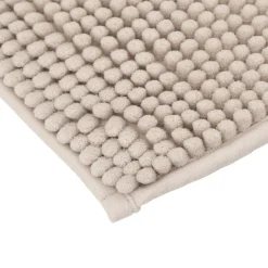 Tapis de bain 50x80 cm, Beige naturel