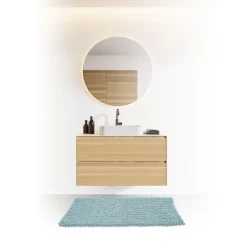Tapis de bain 50x75 cm, Bleu artic
