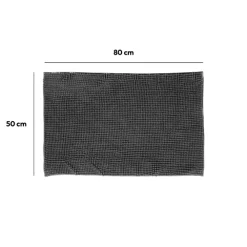 Tapis de bain 50x80 cm, Gris anthracite