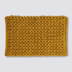 Tapis de bain 50x75 cm, Jaune moutarde