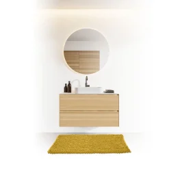 Tapis de bain 50x75 cm, Jaune moutarde