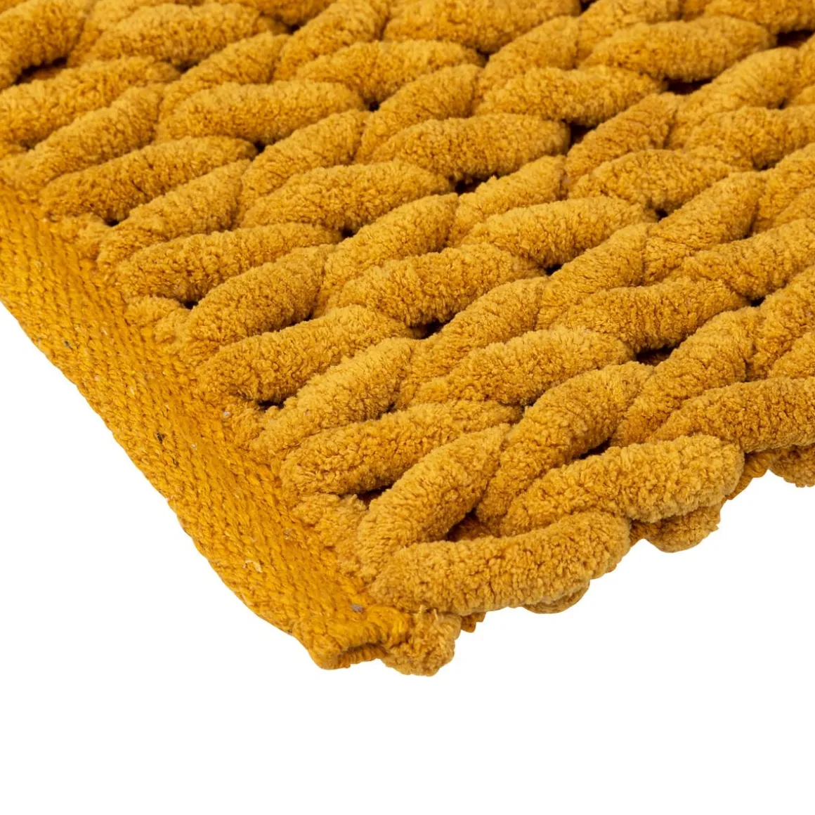 Tapis de bain 50x75 cm, Jaune moutarde