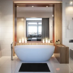 Tapis de bain 50x80 cm, Noir