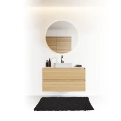 Tapis de bain 50x75 cm, Noir khôl