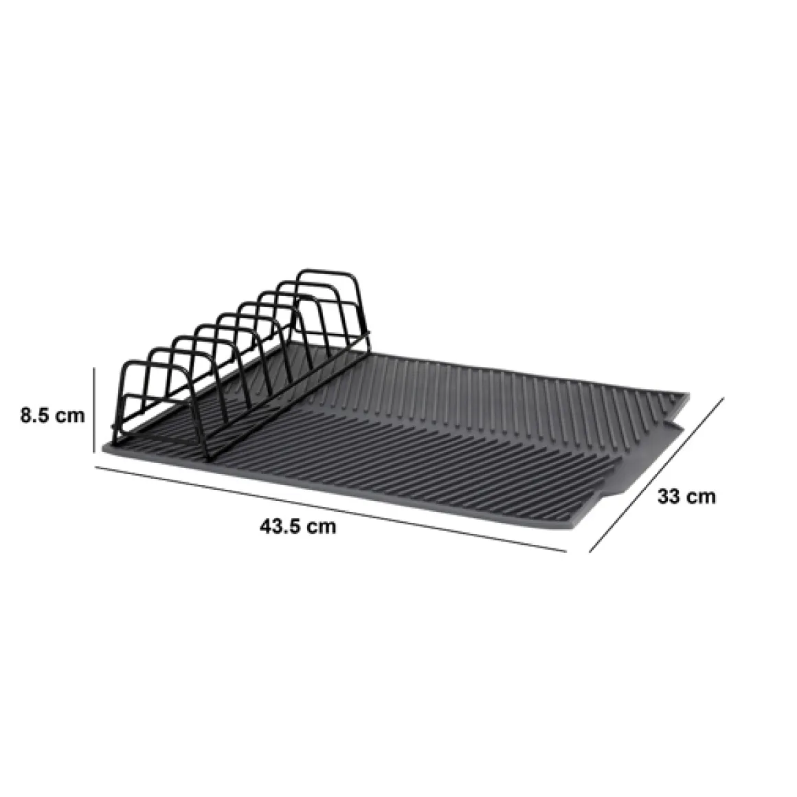 Tapis de vaisselle avec rack amovible, 43x33 cm