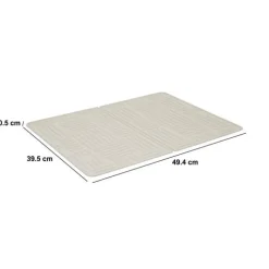 Tapis de vaisselle pliant XL, L.49,4 cm, Beige