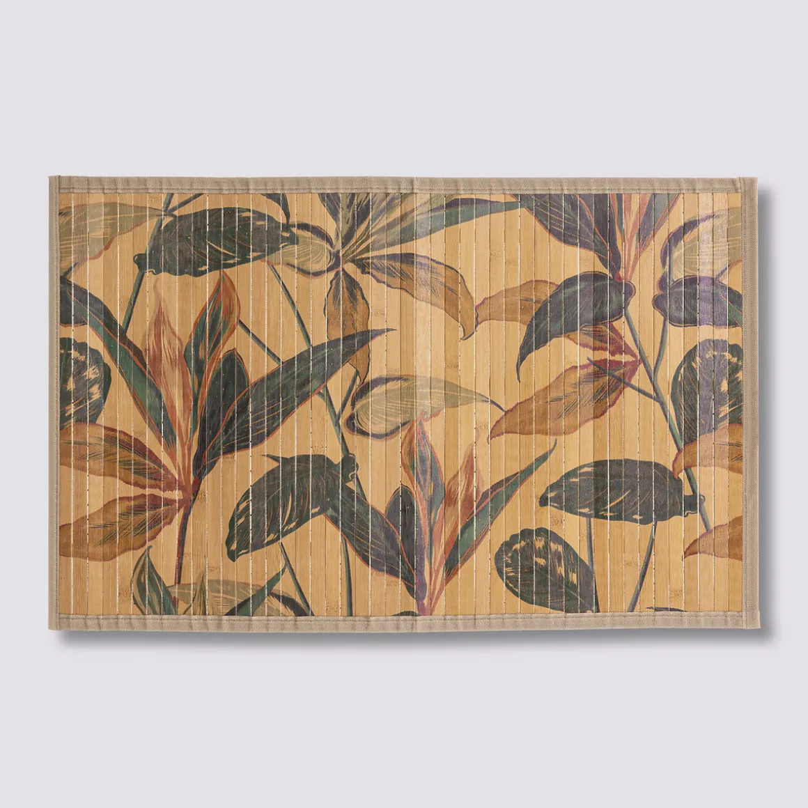Tapis latte bambou 50x80 cm, Multicolore