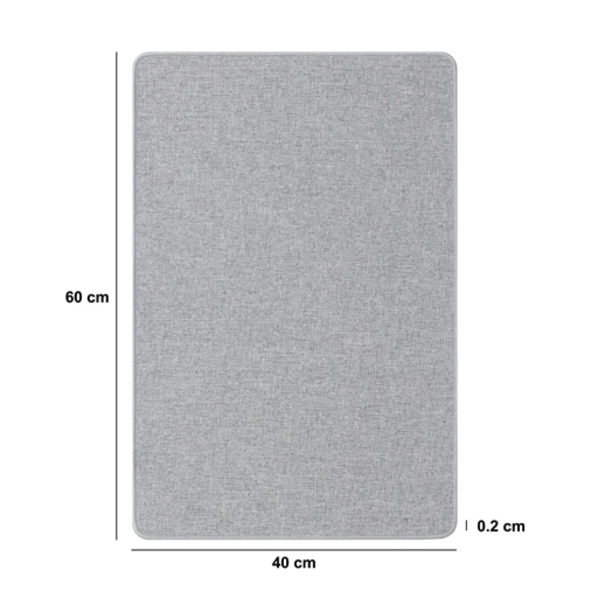 Tapis souple antidérapant, 60x40 cm