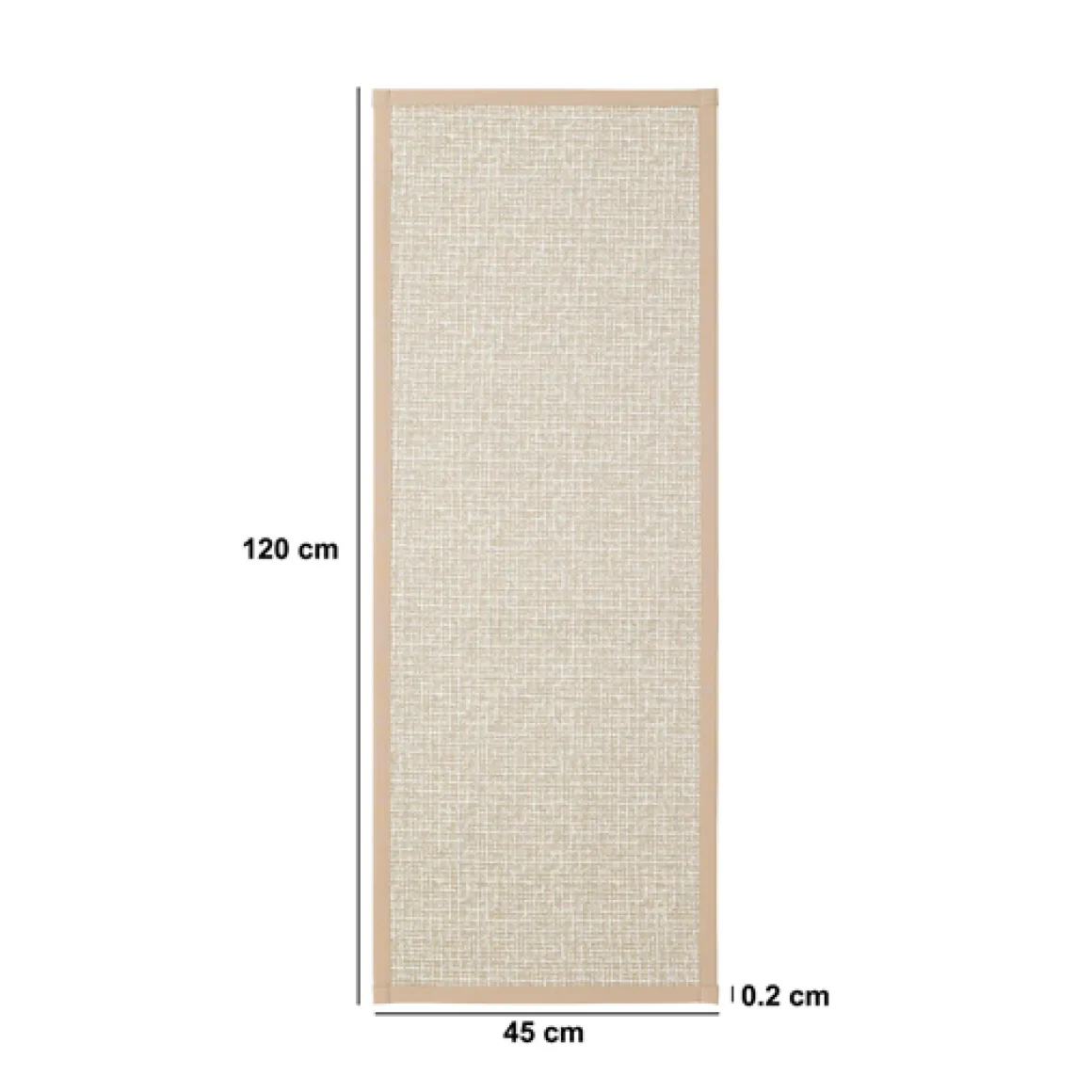 Tapis tissé antidérapant, 120x45 cm