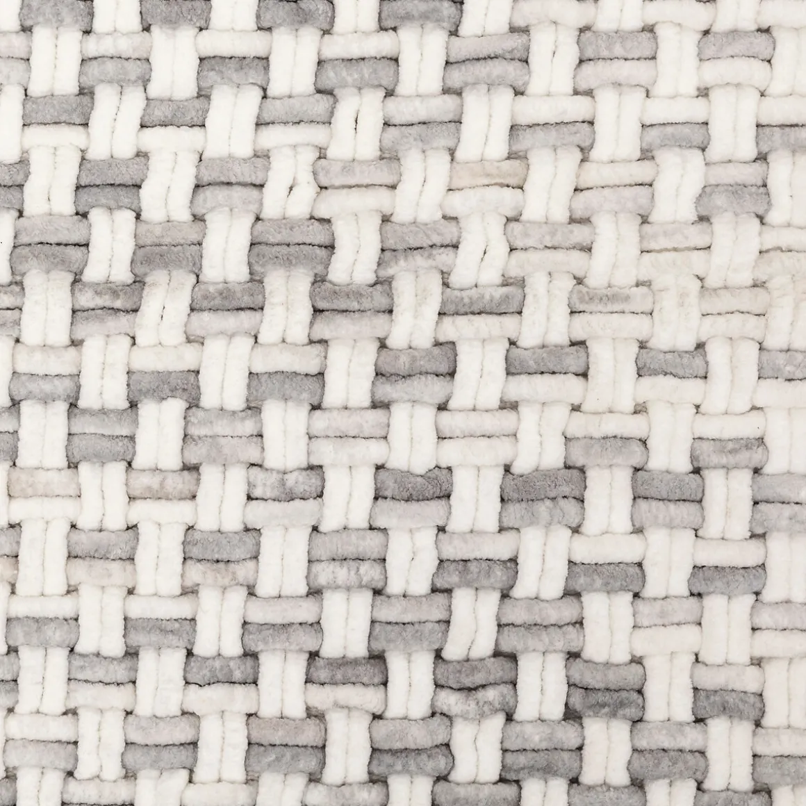 Tapis tressé, 50x75 cm, Gris