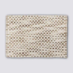 Tapis tressé, 50x75 cm, Taupe