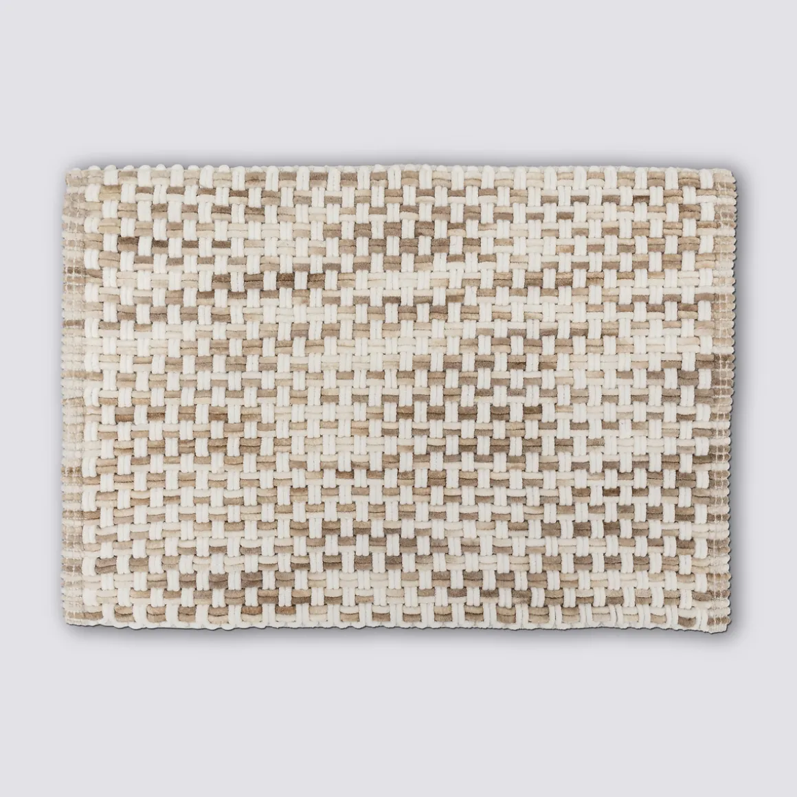 Tapis tressé, 50x75 cm, Taupe