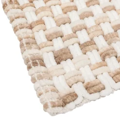 Tapis tressé, 50x75 cm, Taupe