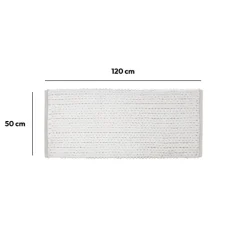 Tapis 120x50 cm, Blanc