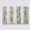 Tapis 50x75 cm, Gris, Blanc
