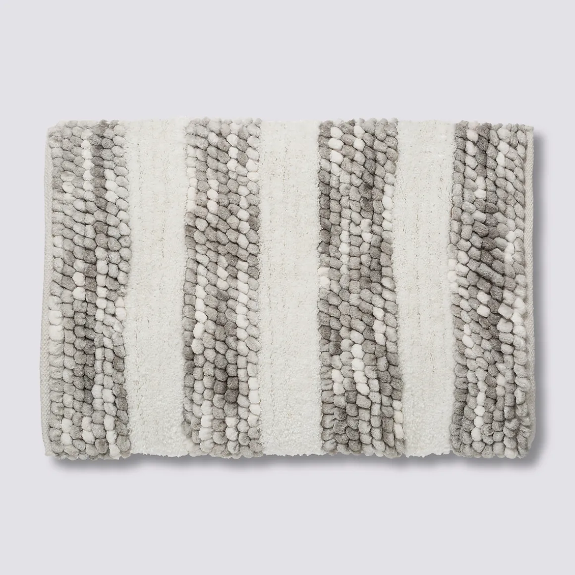 Tapis 50x75 cm, Gris, Blanc