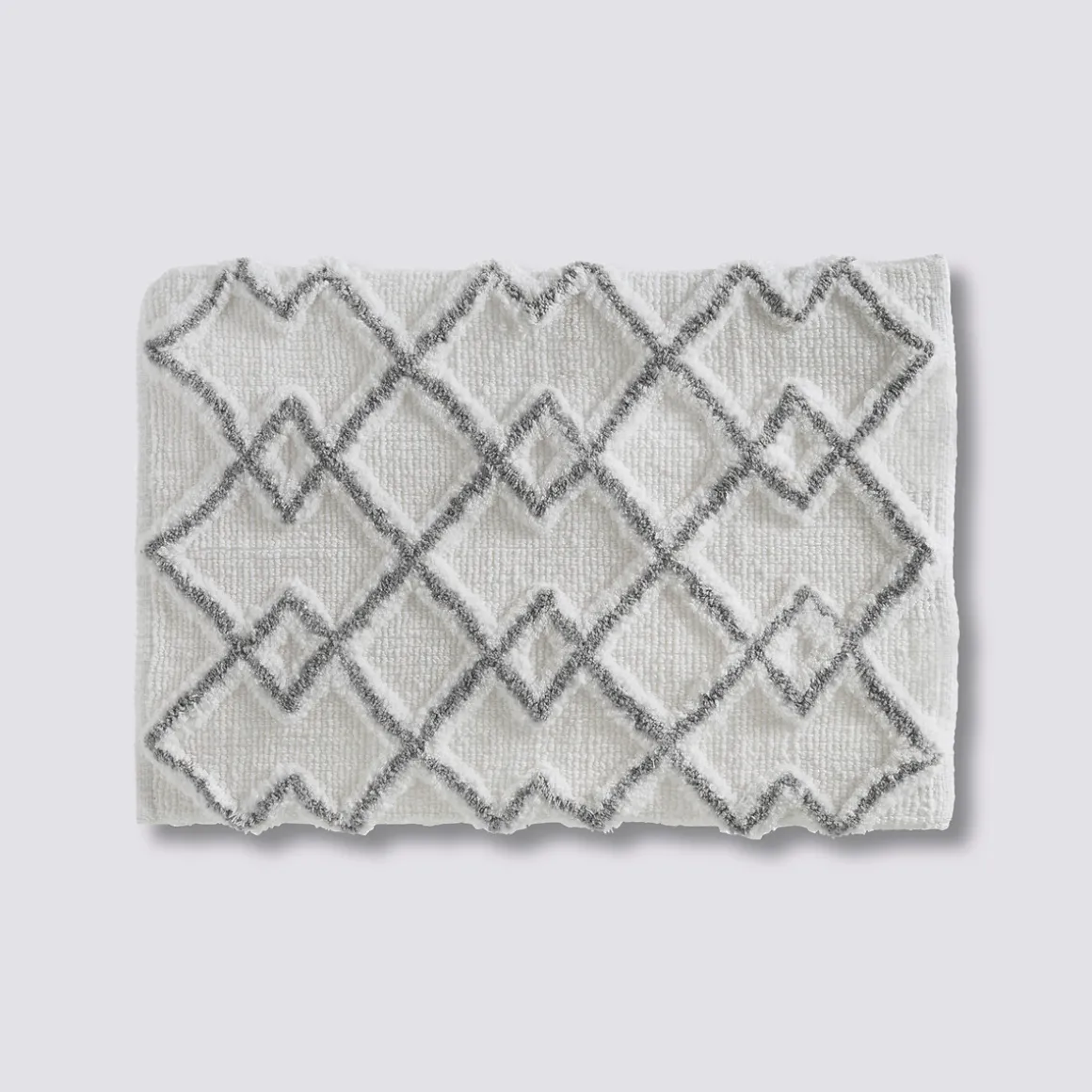 Tapis 50x75 cm, Gris et blanc