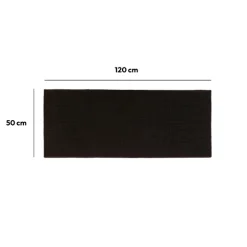 Tapis 120x50 cm, Noir