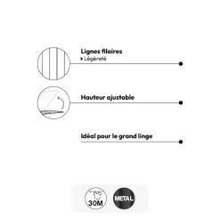 Étendoir à linge pliant pont 30m