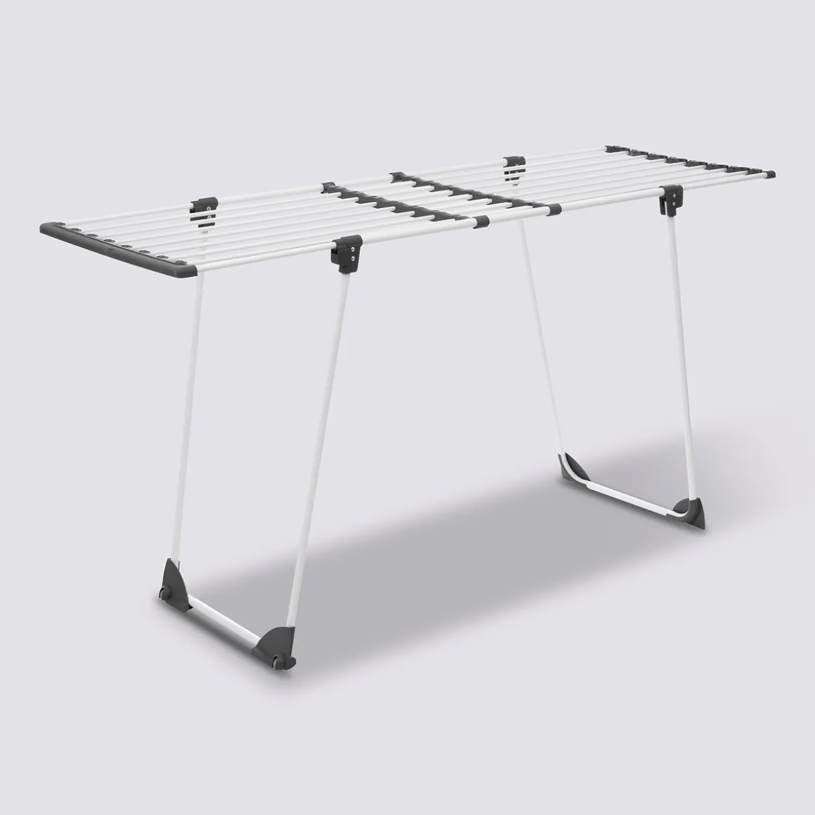 Étendoir à linge pliant tubes extensibles 17m