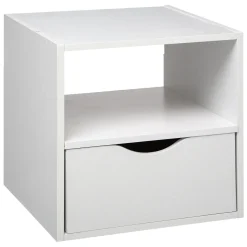 Tiroir et étagère 31cm, Blanc