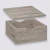 Tiroir et étagère 31cm, Effet chêne gris