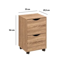 Tour 2 portes à roulettes, Effet bois