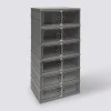 Tour de rangement plastique pliable