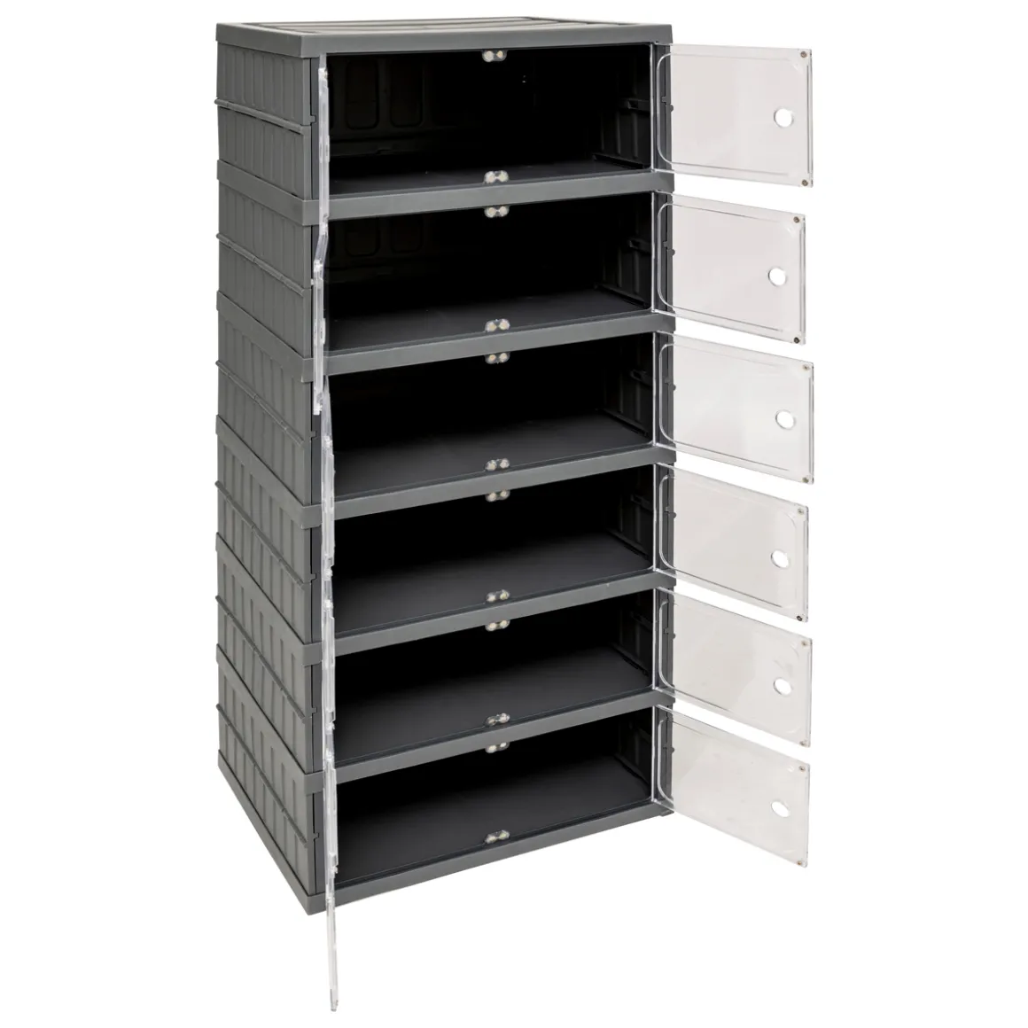 Tour de rangement plastique pliable