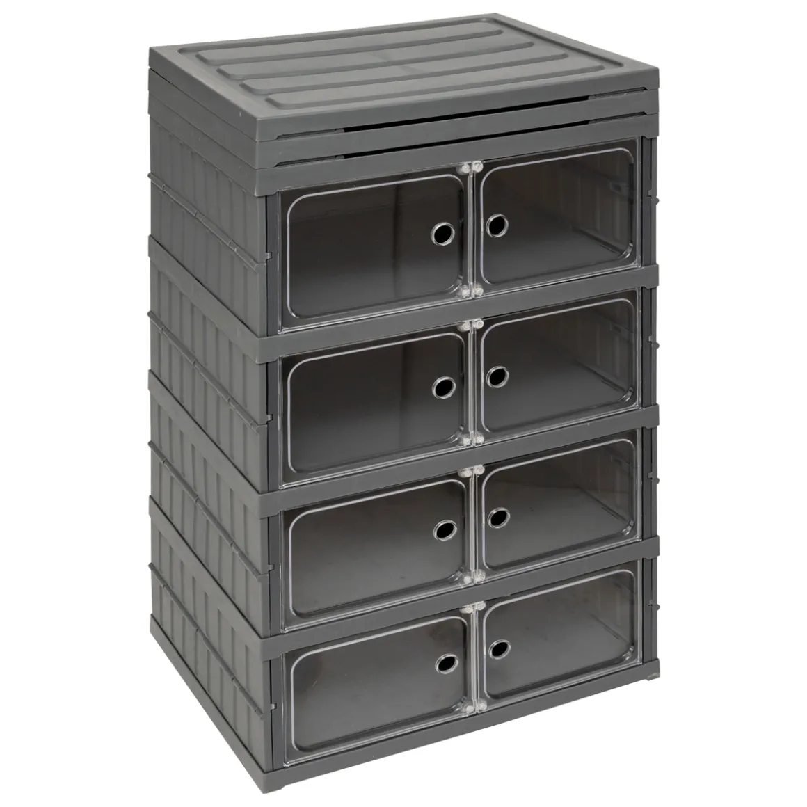 Tour de rangement plastique pliable